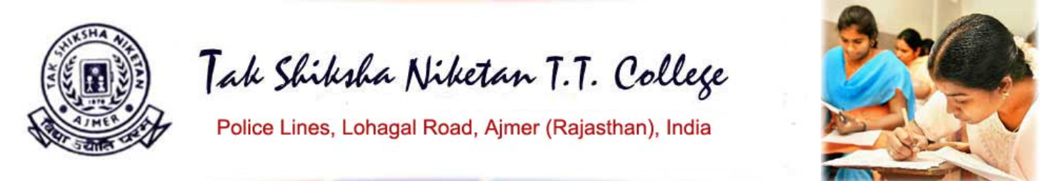 Tak Shiksha Niketan T.T. College Banner